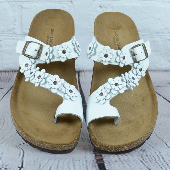 sophia milano leather sandals